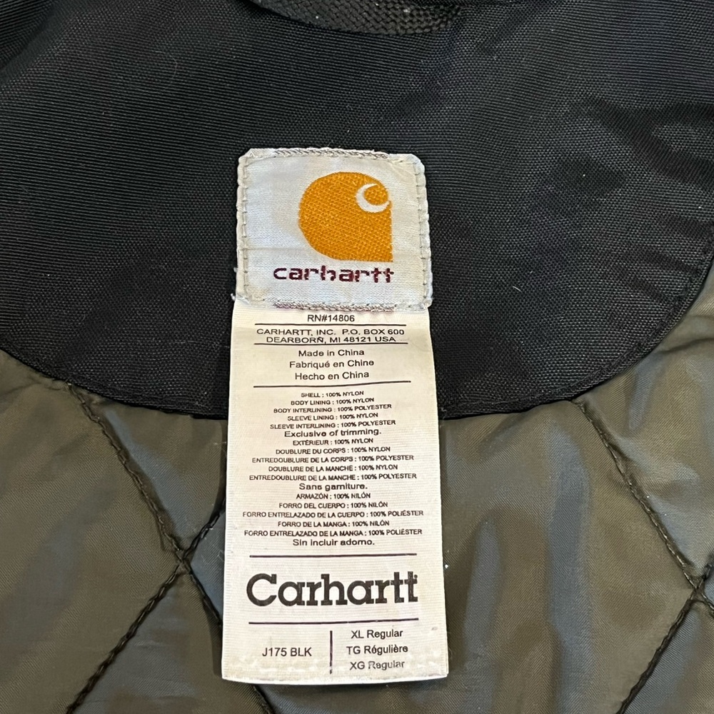 Carhartt Men's Black Performance Jacket Waterproof - Picture 4 of 8